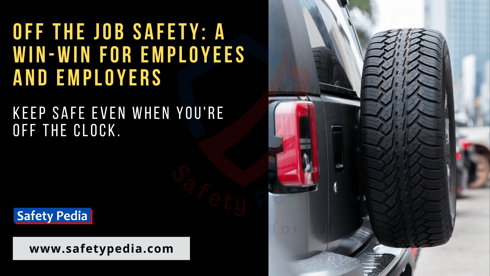 Off the Job Safety: A Win-Win for Employees and Employers, a grey SUV on thr road emphasizing safe start of journey. Keep Safe Even When You're Off the Clock.